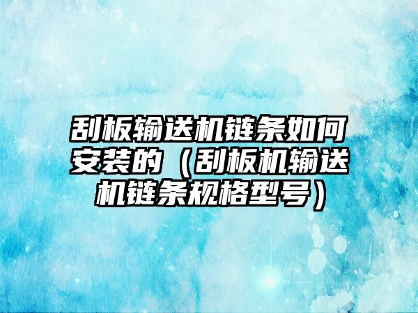 刮板輸送機(jī)鏈條如何安裝的（刮板機(jī)輸送機(jī)鏈條規(guī)格型號）