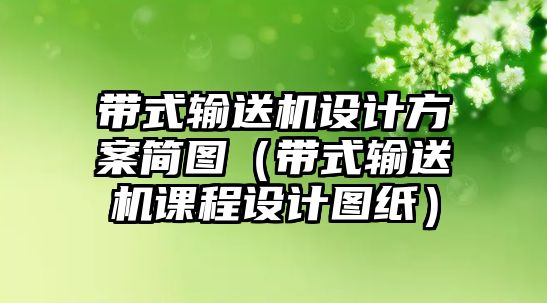 帶式輸送機設(shè)計方案簡圖（帶式輸送機課程設(shè)計圖紙）