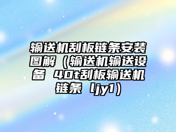 輸送機刮板鏈條安裝圖解（輸送機輸送設(shè)備 40t刮板輸送機鏈條 ljy1）