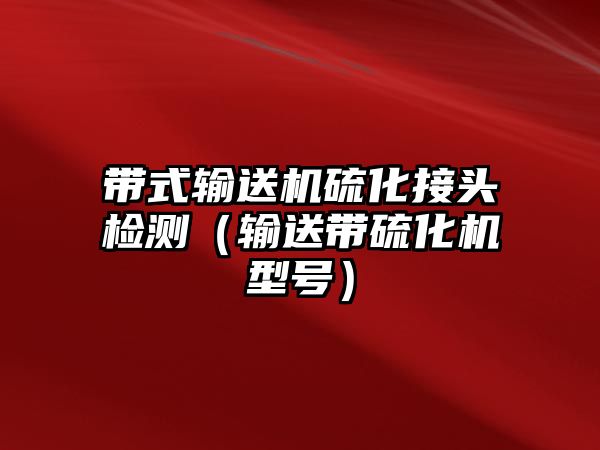 帶式輸送機(jī)硫化接頭檢測（輸送帶硫化機(jī)型號）