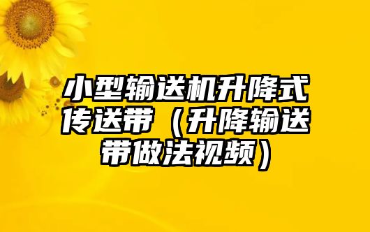 小型輸送機(jī)升降式傳送帶（升降輸送帶做法視頻）