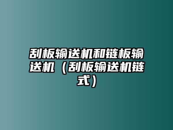 刮板輸送機(jī)和鏈板輸送機(jī)（刮板輸送機(jī)鏈?zhǔn)剑? class=