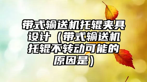 帶式輸送機托輥夾具設計（帶式輸送機托輥不轉(zhuǎn)動可能的原因是）