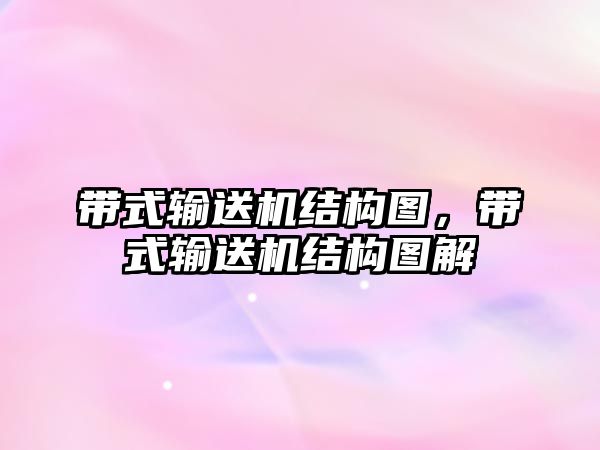 帶式輸送機(jī)結(jié)構(gòu)圖，帶式輸送機(jī)結(jié)構(gòu)圖解