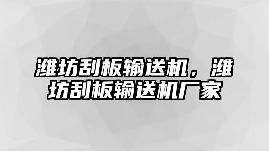 濰坊刮板輸送機(jī)，濰坊刮板輸送機(jī)廠家