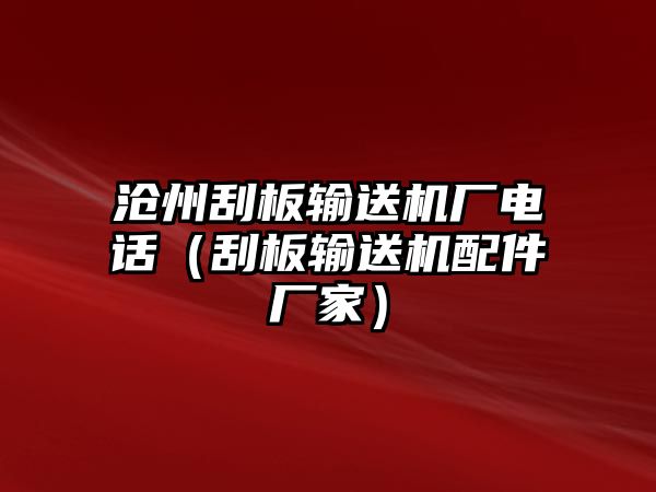 滄州刮板輸送機廠電話（刮板輸送機配件廠家）