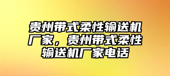 貴州帶式柔性輸送機廠家，貴州帶式柔性輸送機廠家電話