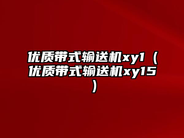 優(yōu)質(zhì)帶式輸送機(jī)xy1（優(yōu)質(zhì)帶式輸送機(jī)xy15）