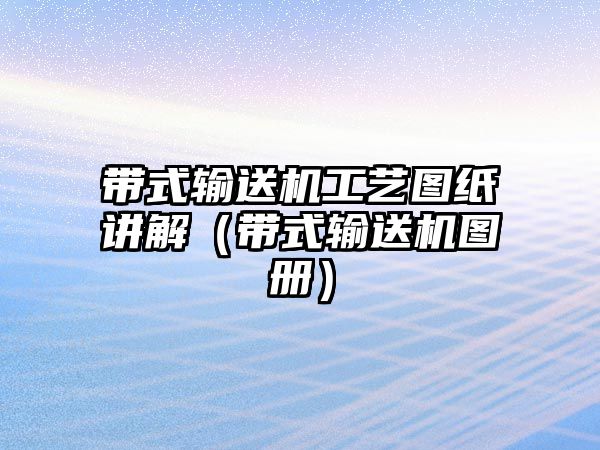 帶式輸送機(jī)工藝圖紙講解（帶式輸送機(jī)圖冊(cè)）