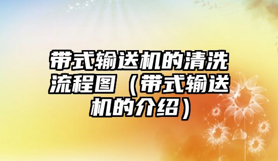 帶式輸送機的清洗流程圖（帶式輸送機的介紹）