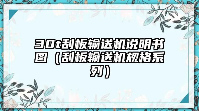 30t刮板輸送機(jī)說(shuō)明書(shū)圖（刮板輸送機(jī)規(guī)格系列）