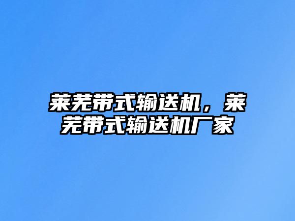 萊蕪帶式輸送機(jī)，萊蕪帶式輸送機(jī)廠家